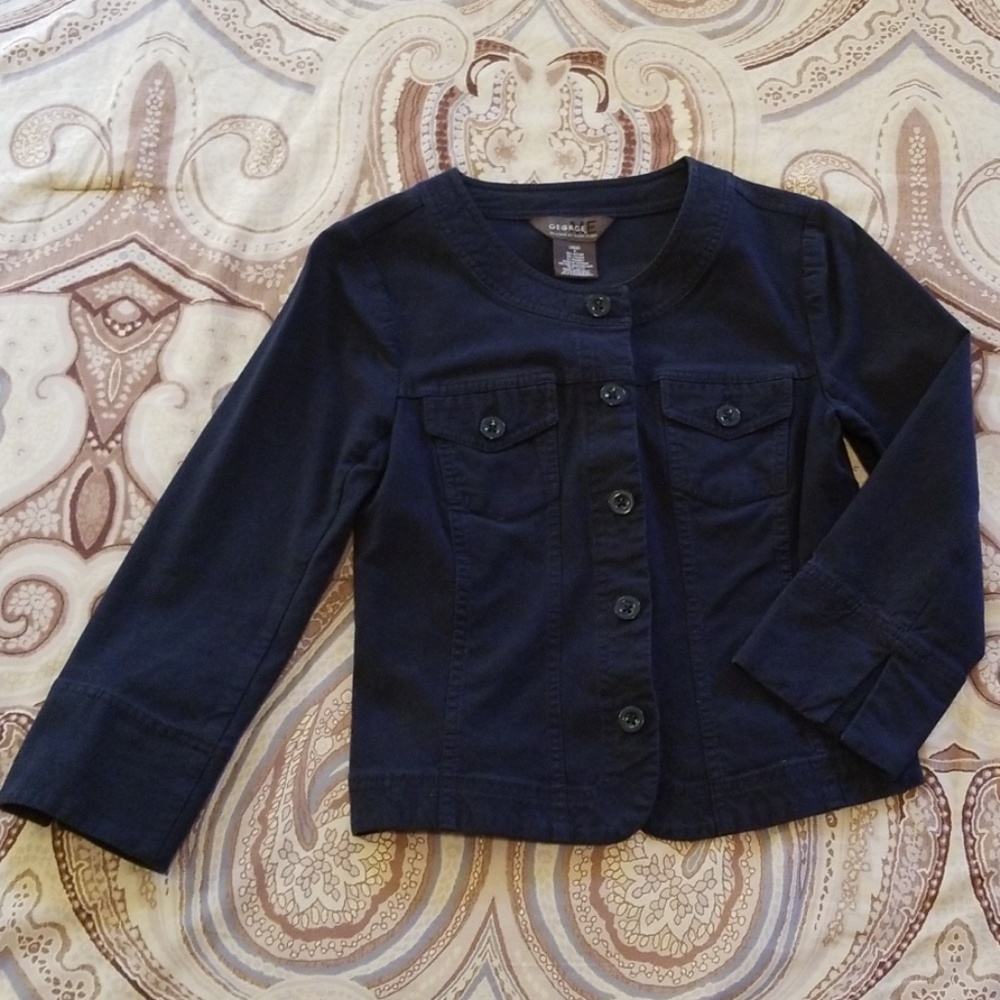 Navy Blue Casual Blazer George ME Mark Eisen